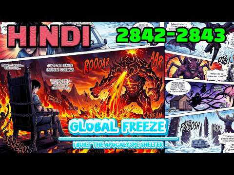 Global Freeze Hindi Episodes 2842-2843 i Built the Apocalypse Shelter #mangarecap#mangaedit#manhwa
