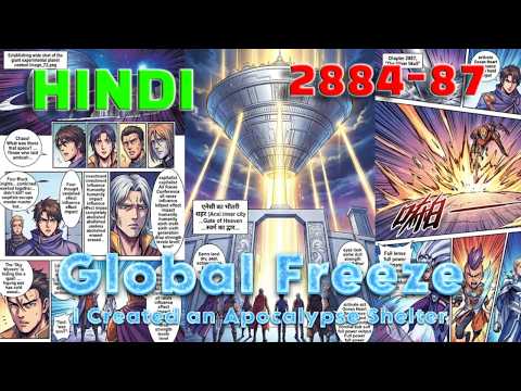 Global Freeze Hindi Episodes 2884-2887 i Built the Apocalypse Shelter #mangarecap#mangaedit#manhwa