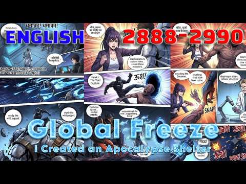 Global Freeze English Episodes 2888-2900 i Built the Apocalypse Shelter #mangarecap#mangaedit#manhwa