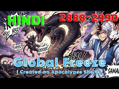 Global Freeze Hindi Episodes 2888-2900  i Built the Apocalypse Shelter #mangarecap#mangaedit#manhwa